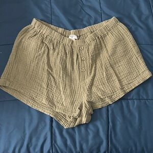 Forever 21 High Waist Olive Green Shorts